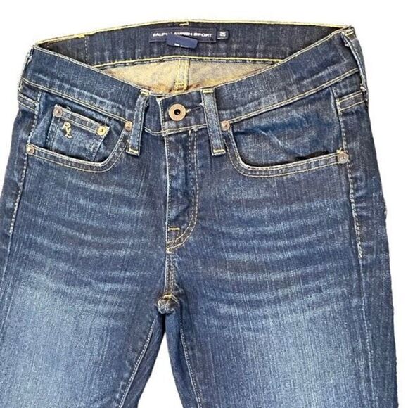 Ralph Lauren Sport Dark Wash Ankle Jeans Size 25 - Picture 2 of 4